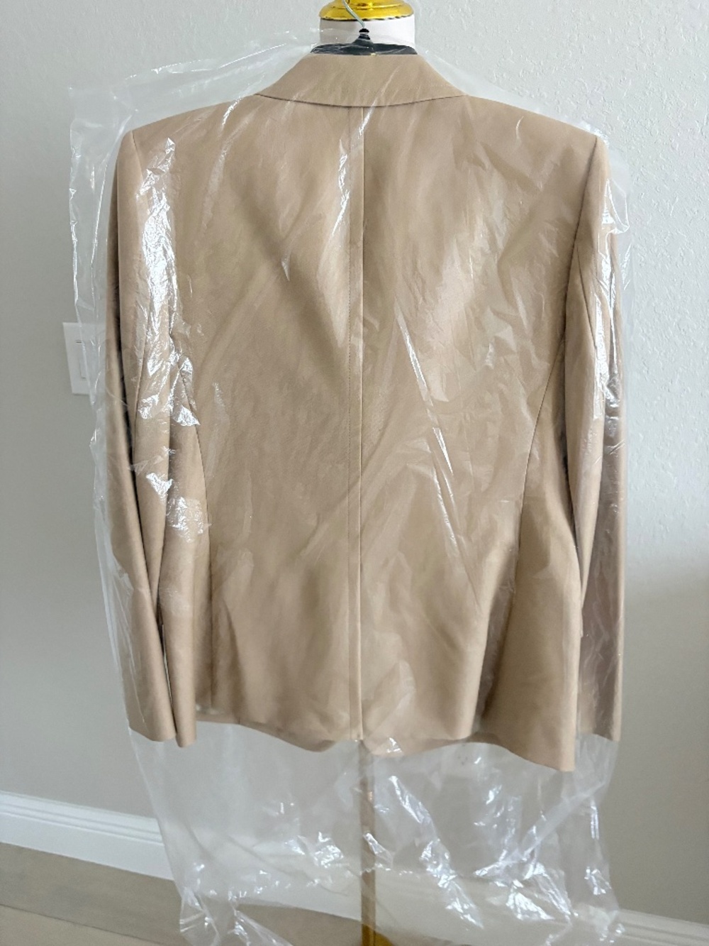 NWT Theory Taylor New Camel Sleek Flannel - Picture 5 of 5